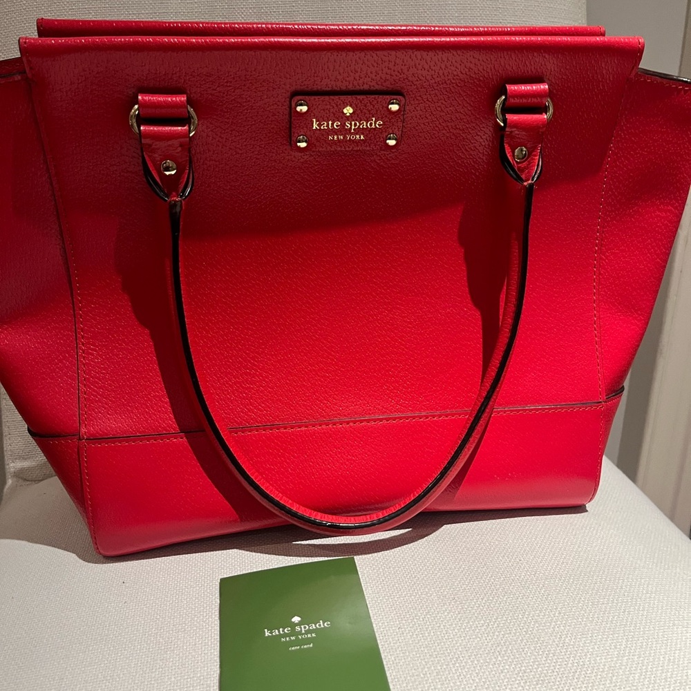Kate Spade Vibrant Red Tote Bag